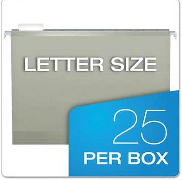 Alt view image 7 of 15 - Pendaflex Reinforced Hanging Folders 1/5 Tab Letter Gray 25/Box 415215GRA