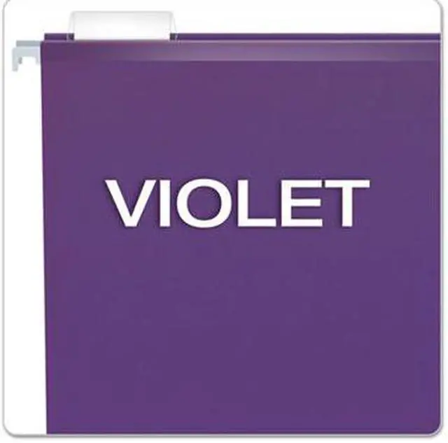 Alt view image 5 of 15 - Pendaflex Reinforced Hanging Folders 1/5 Tab Letter Violet 25/Box 415215VIO