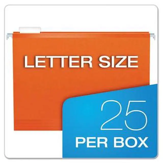 Alt view image 7 of 15 - Pendaflex Reinforced Hanging Folders 1/5 Tab Letter Orange 25/Box 415215ORA