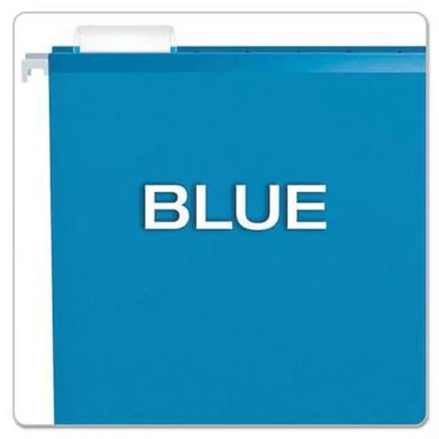 Alt view image 5 of 15 - Pendaflex Reinforced Hanging Folders 1/5 Tab Letter Blue 25/Box 415215BLU