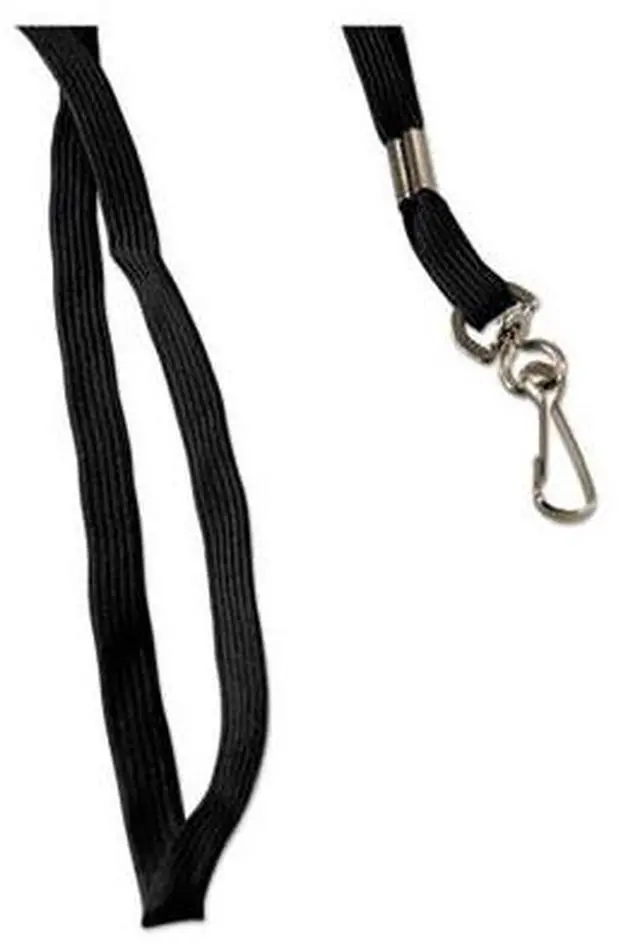 Alt view image 15 of 17 - Baumgartens Flat Lanyards With Hook 36" L 100/BX Black 65619