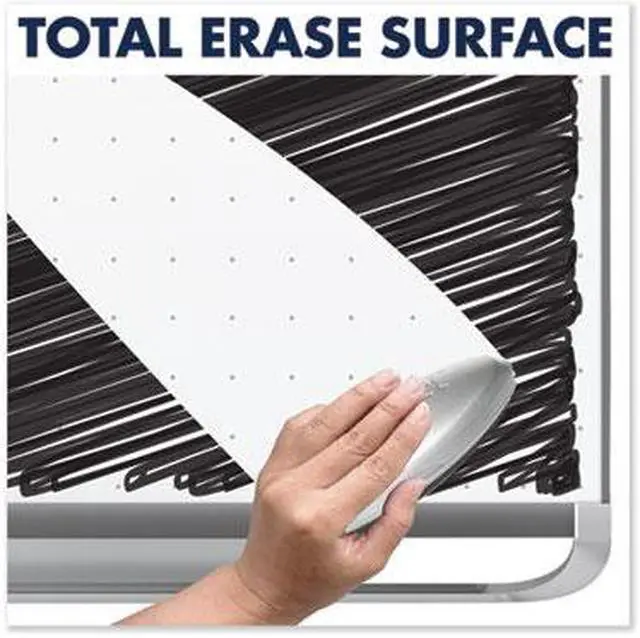 Alt view image 11 of 20 - Quartet TEM544G Prestige 2 Magnetic Total Erase Whiteboard, 48 x 36, Graphite Color Frame, 1 Each