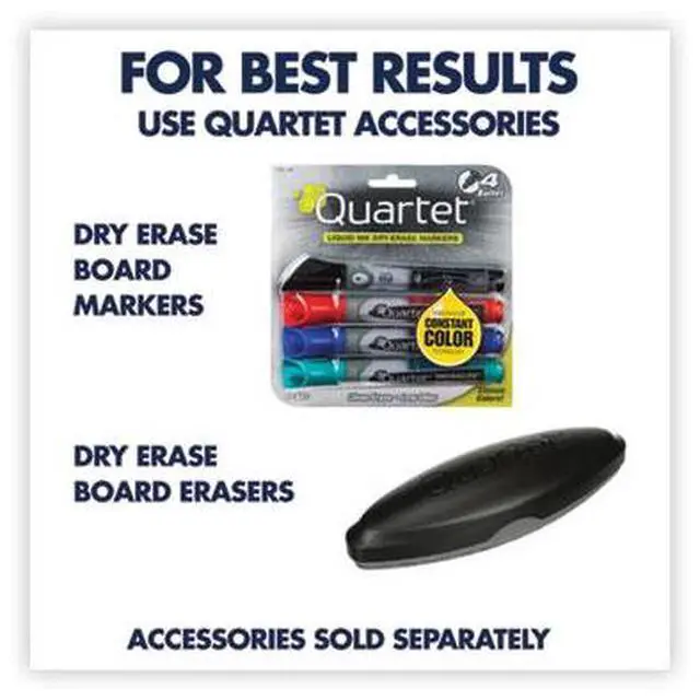 Alt view image 9 of 17 - Quartet S534B Prestige 2 DuraMax Porcelain Magnetic Whiteboards, Mahogany Finish Frame, 4' x 3'