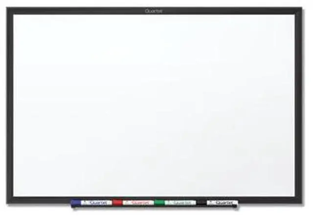 Alt view image 8 of 17 - Quartet S534B Prestige 2 DuraMax Porcelain Magnetic Whiteboards, Mahogany Finish Frame, 4' x 3'
