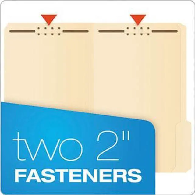 Alt view image 8 of 20 - Pendaflex Fastener Folders 2 Fasteners 1/3 Cut Tabs Legal Manila 50/Box FM313