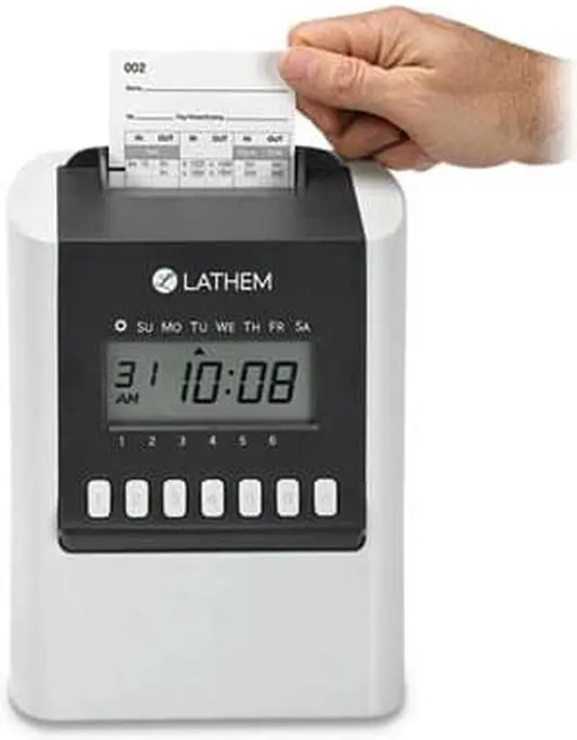 Alt view image 7 of 8 - Lathem  Electronic Time Clock 700E