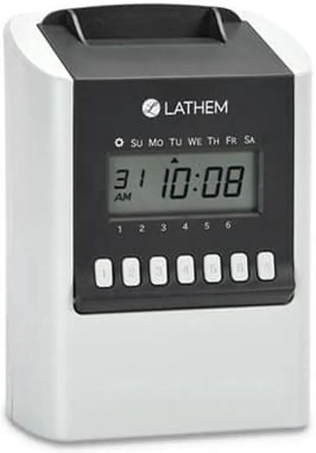 Alt view image 8 of 8 - Lathem  Electronic Time Clock 700E