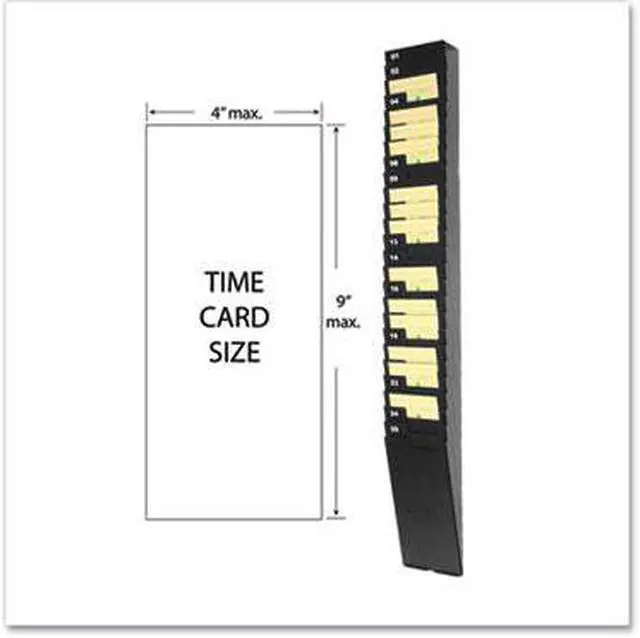 Alt view image 6 of 8 - Lathem Time Expandable Time Card Rack 25-Pocket Holds 9" Cards Plastic Black