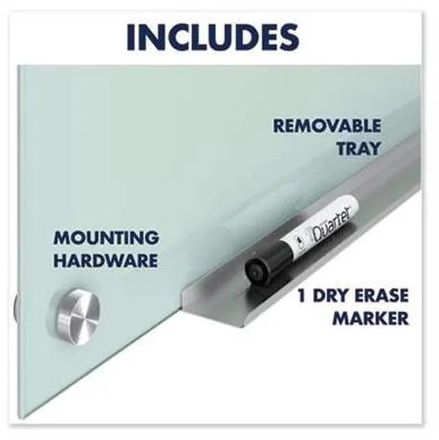 Alt view image 4 of 16 - Quartet G4836F Infinity Glass Marker Board, Frosted, 48 x 36, 1 Each
