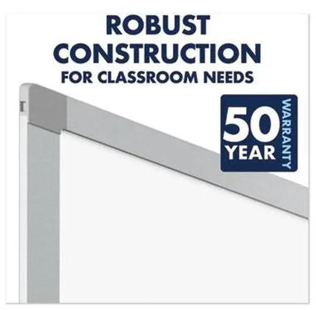 Alt view image 7 of 12 - Quartet PPA406 4' x 6' Porcelain Magnetic Aluminum Frame Whiteboard
