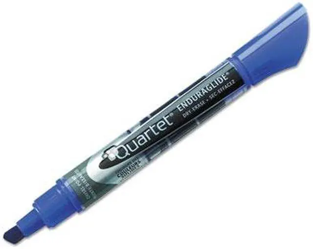 Alt view image 11 of 11 - Quartet 5001-3M EnduraGlide Dry Erase Markers, Chisel Tip, Blue, Dozen