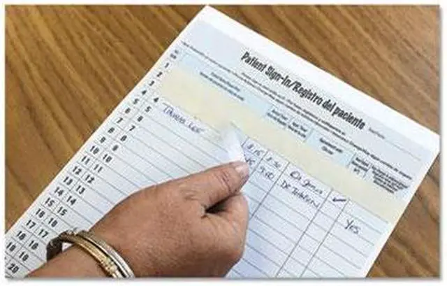 Alt view image 13 of 20 - Tabbies Patient Sign-in Label Forms - Letter - 8 1/2" x 11" Sheet Size - Blue Sheet(s) - 125 / Pack