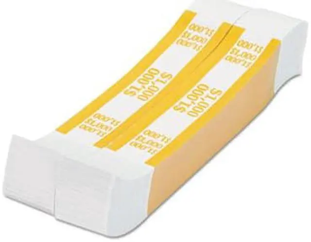 Alt view image 9 of 10 - Coin-Tainer Currency Straps Yellow $1 000 in $10 Bills 1000 Bands/Pack 401000