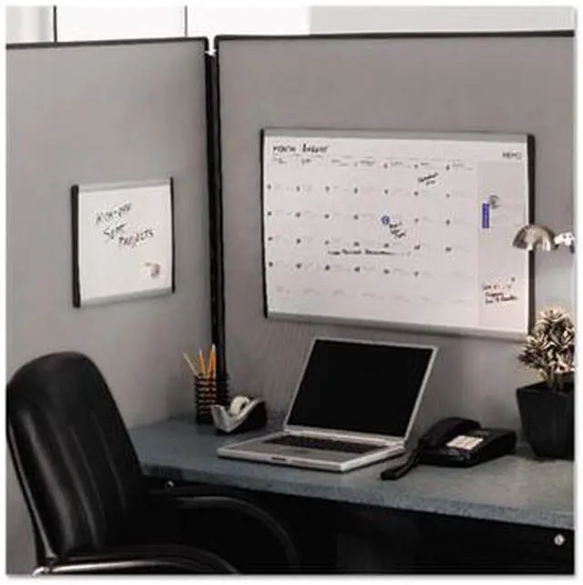 Alt view image 7 of 19 - Quartet Magnetic Dry-Erase Board Steel 14 x 24 White Surface Silver Aluminum Frame ARC2414