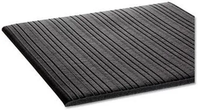 Alt view image 7 of 10 - Crown Ribbed Vinyl Anti-Fatigue Mat 36 x 60 Black FL3660BK