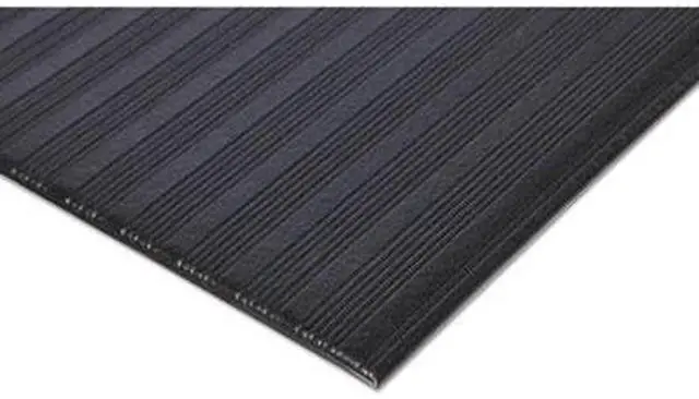 Alt view image 13 of 16 - Crown Mats Ribbed Vinyl Anti-Fatigue Mat 24 x 36 Black FL2436BK
