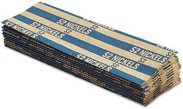 Alt view image 5 of 9 - Coin-Tainer Flat Coin Wrappers Nickels $2 1000 Wrappers/Box 30005