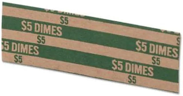 Alt view image 6 of 16 - Coin-Tainer Flat Coin Wrappers Dimes $5 1000 Wrappers/Box 30010