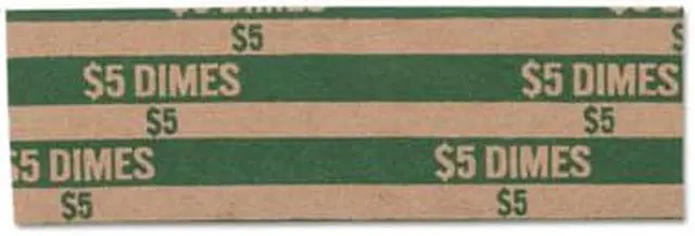 Alt view image 7 of 16 - Coin-Tainer Flat Coin Wrappers Dimes $5 1000 Wrappers/Box 30010
