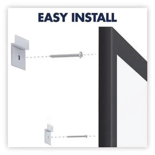 Alt view image 7 of 19 - Quartet Classic Series Magnetic Whiteboard 24 x 18 Black Aluminum Frame SM531B