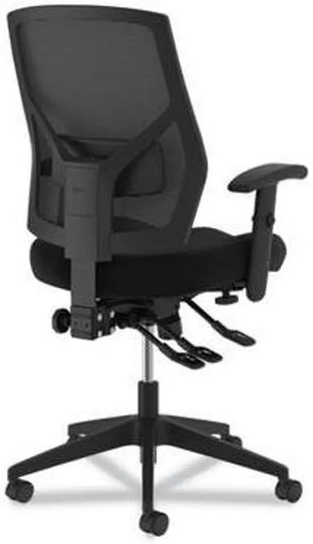 Alt view image 12 of 19 - HON Crio High-Back Task Chair -Mesh Back Computer Chair with Asynchronous Control for Office Desk, Black (HVL582)
