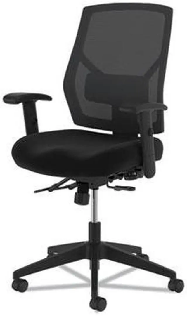 Alt view image 9 of 19 - HON Crio High-Back Task Chair -Mesh Back Computer Chair with Asynchronous Control for Office Desk, Black (HVL582)
