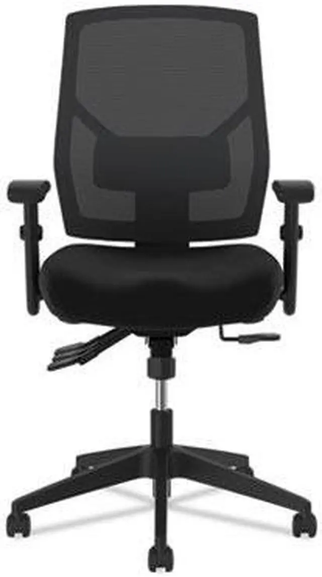 Alt view image 10 of 19 - HON Crio High-Back Task Chair -Mesh Back Computer Chair with Asynchronous Control for Office Desk, Black (HVL582)