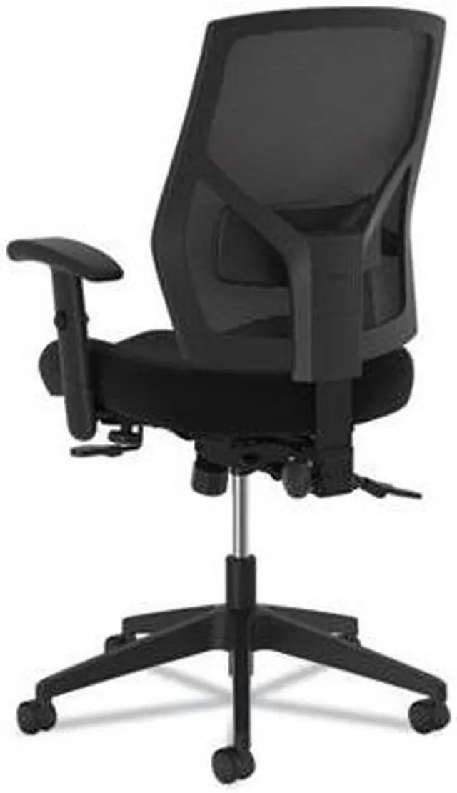 Alt view image 11 of 19 - HON Crio High-Back Task Chair -Mesh Back Computer Chair with Asynchronous Control for Office Desk, Black (HVL582)