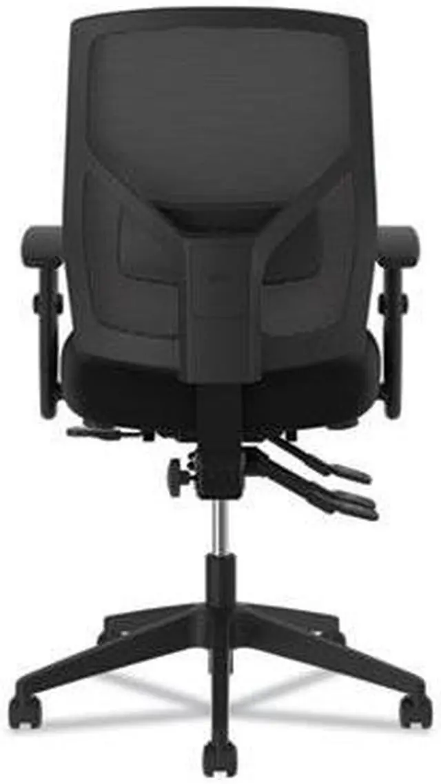 Alt view image 13 of 19 - HON Crio High-Back Task Chair -Mesh Back Computer Chair with Asynchronous Control for Office Desk, Black (HVL582)