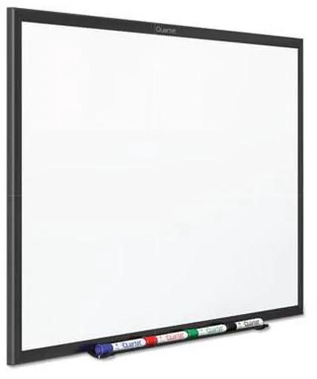 Alt view image 12 of 19 - Quartet Classic Series Magnetic Whiteboard 24 x 18 Black Aluminum Frame SM531B