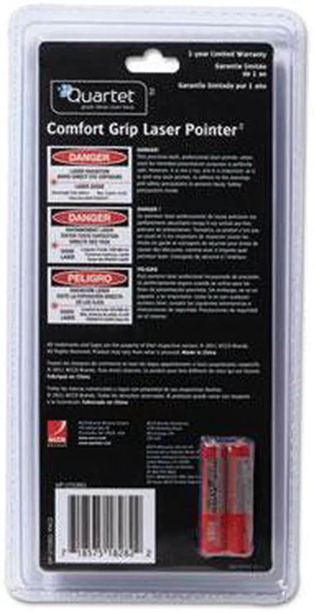 Alt view image 13 of 18 - Quartet Classic Comfort Laser Pointer Class 3A Projects 1500 ft Blue MP2703BQ