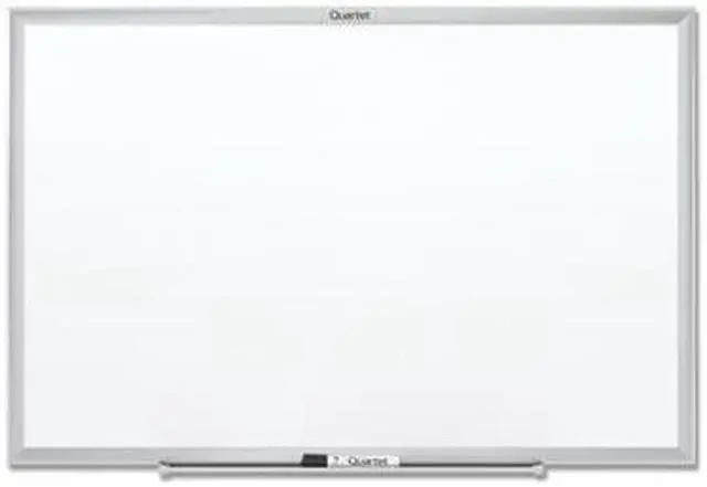 Alt view image 9 of 9 - Quartet Classic Series Melamine Whiteboard 24 x 18 Silver Aluminum Frame S531