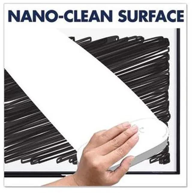 Alt view image 11 of 19 - Quartet Classic Series Magnetic Whiteboard 24 x 18 Black Aluminum Frame SM531B