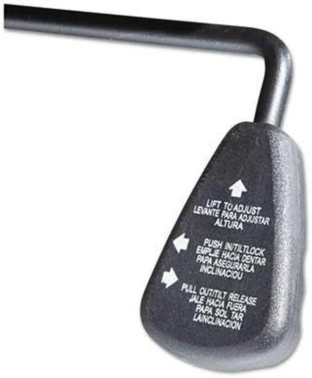 Alt view image 9 of 20 - OIF - OIFBT4510 - Big and Tall Swivel/Tilt Mid-Back Chair, Height Adjustable T-Bar Arms, Black