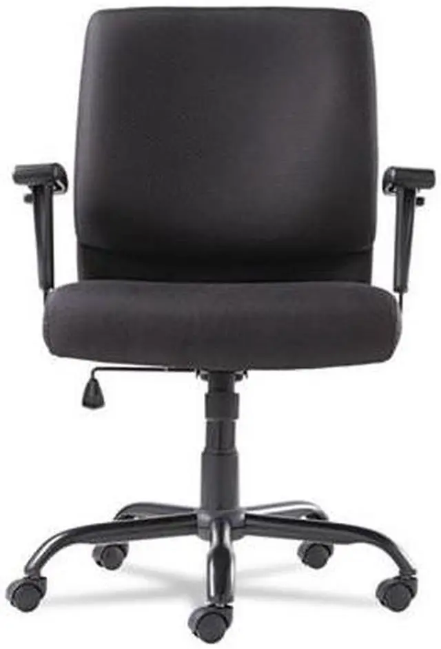 Alt view image 11 of 20 - OIF - OIFBT4510 - Big and Tall Swivel/Tilt Mid-Back Chair, Height Adjustable T-Bar Arms, Black