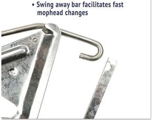Alt view image 11 of 12 - Boardwalk Quick Change Metal Head Mop Handle for No. 20 & Up Heads 54in Wood