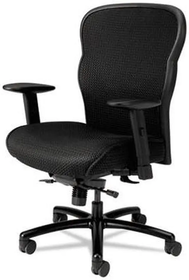 Alt view image 7 of 9 - HON Company Wave Mesh Big and Tall Chair Supports up to 450 lbs. Black