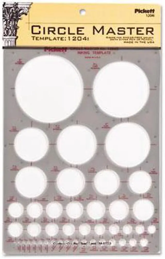 Alt view image 5 of 12 - Chartpak Templates Circles 7" x 10" Smoke 1204I