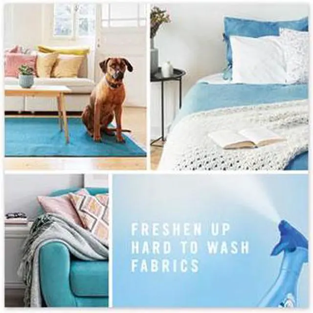 Alt view image 15 of 20 - Febreze FABRIC Refresher/Odor Eliminator Downy April Fresh 27 oz Spray Bottle