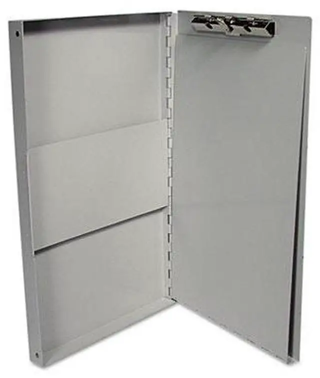 Alt view image 5 of 8 - UNIVERSAL Aluminum Document Box 2/5" Capacity Holds 8-1/2w x 11h Silver 40300