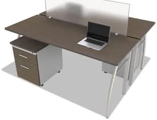 Alt view image 5 of 17 - Linea Italia Trento Line Dividing Panel Polycarbonate 47-1/8 x 1 3/4 x 15-1/2