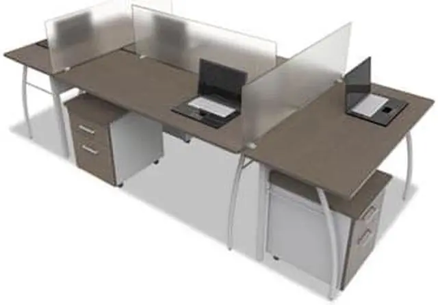 Alt view image 7 of 17 - Linea Italia Trento Line Dividing Panel Polycarbonate 47-1/8 x 1 3/4 x 15-1/2