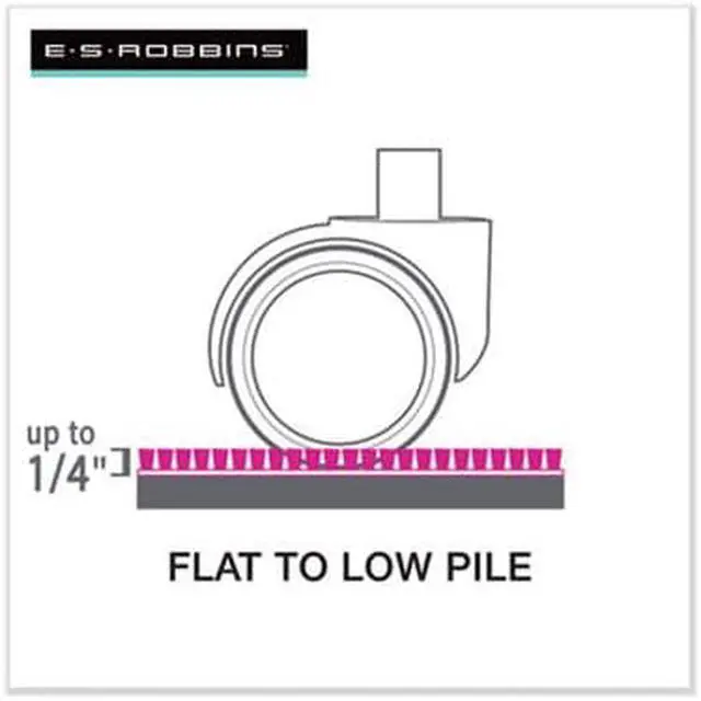 Alt view image 4 of 15 - ES Robbins 120123 AnchorBar Task Series Value Chair Mat for Carpet- Lip- 45w x 53l- Clear