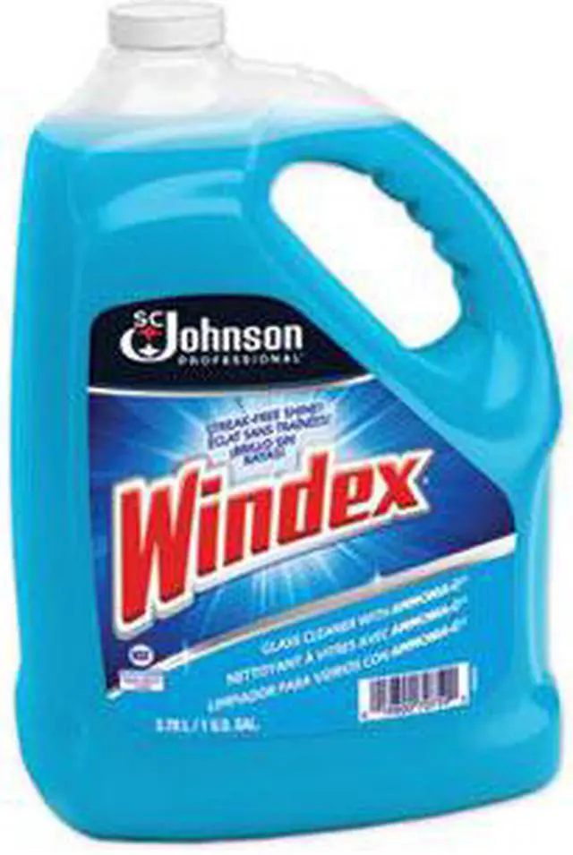Alt view image 9 of 13 - WINDEX 696503 Liquid Glass and Surface Cleaner, 1 gal., Blue, Unscented, Jug