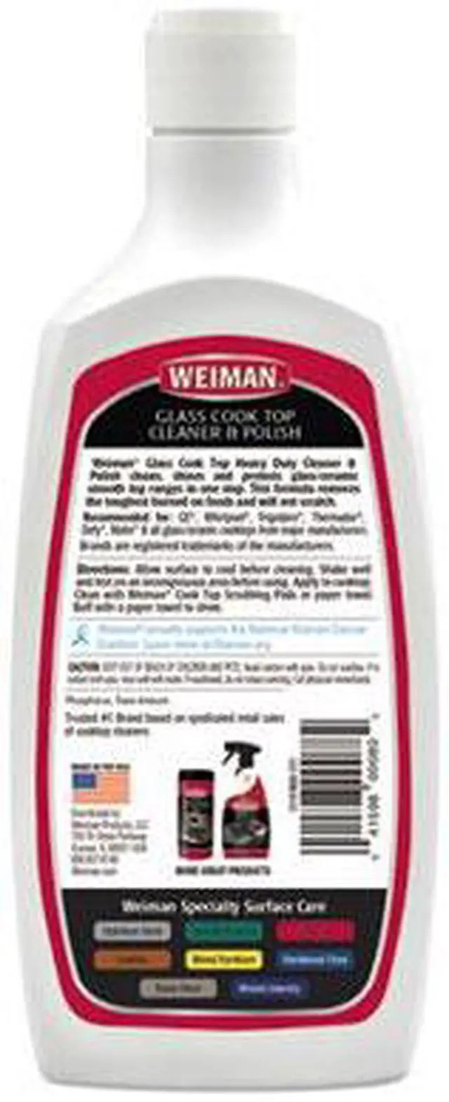 Alt view image 13 of 20 - WEIMAN Glass Cook Top Cleaner and Polish 20 oz Squeeze Bottle 137EA