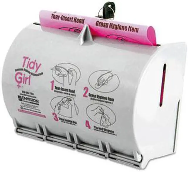 Alt view image 15 of 20 - Tidy Girl Plastic Feminine Hygiene Disposal Bag Dispenser, Gray TGUDPV2