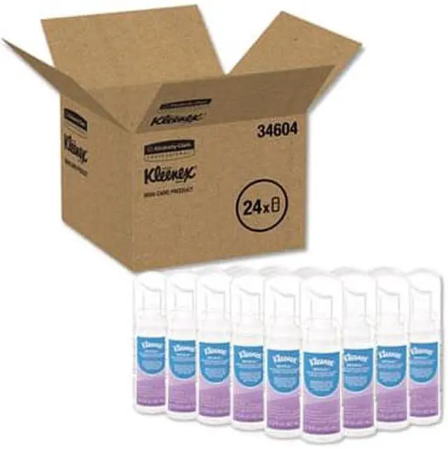 Alt view image 7 of 7 - KLEENEX 34604 Ultra Moisturizing Foam Hand Sanitizer, 1.5 oz, Clear, 1 Each
