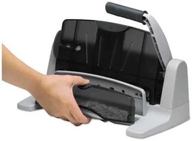 Alt view image 6 of 7 - Swingline Three-Hole Paper Punch, Metal, 40 Sheet Black  Metal  A7074357B