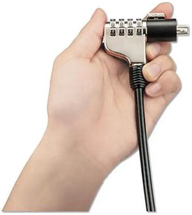 Alt view image 10 of 14 - Innovera Combination Laptop Lock 6 ft Steel Cable 64673