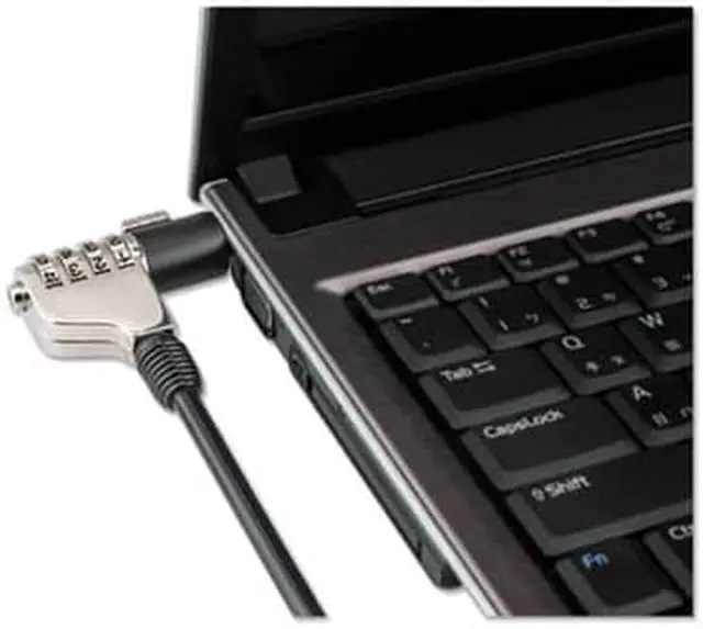 Alt view image 11 of 14 - Innovera Combination Laptop Lock 6 ft Steel Cable 64673